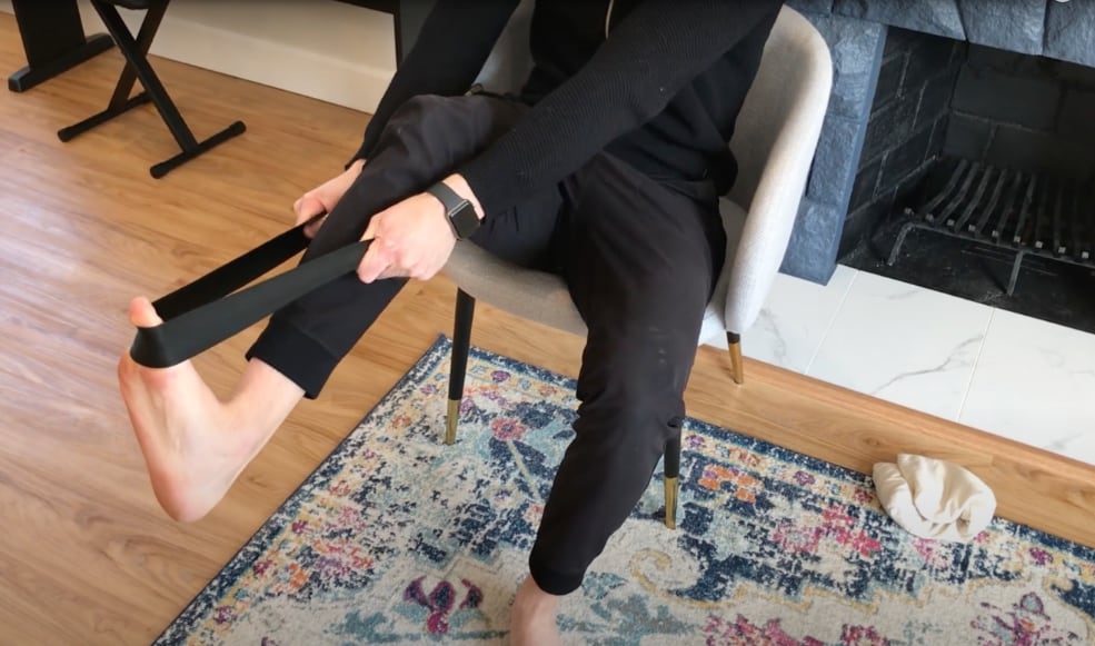 Plantar fasciitis home stretches